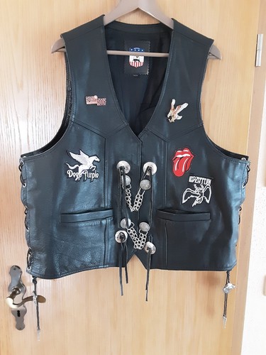 Motorrad weste leder herren - leder,,