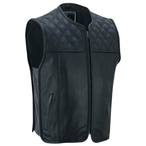 Herren motorrad leder - leder, weste