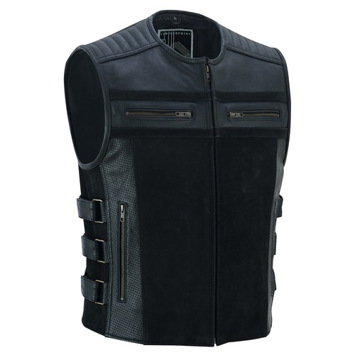 Motorrad weste leder kutte - weste,