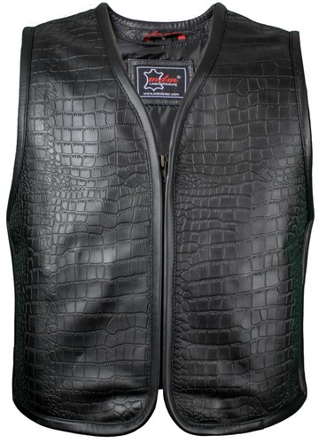 Motorrad weste leder kutte - weste,