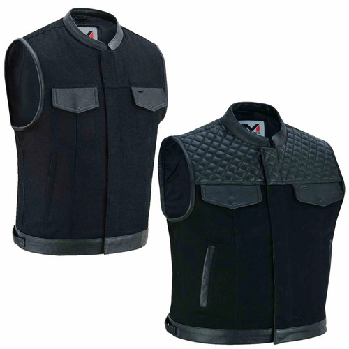 Motorradweste herren leder - motorradweste,