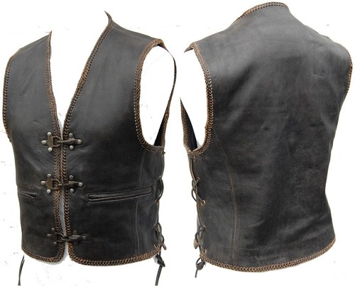 Neue club lederweste leder - lederweste,
