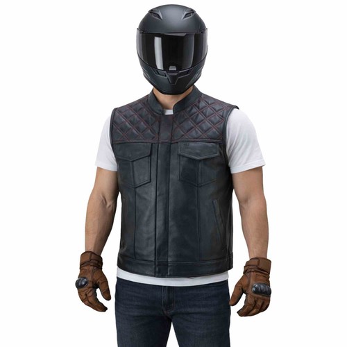 Motorrad lederweste herren - lederweste,