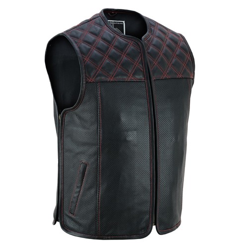 Herren biker leder kutte - biker,