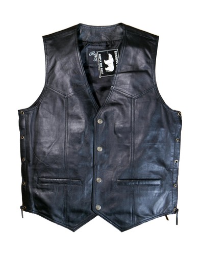 Herren lederweste bikerweste - herren,