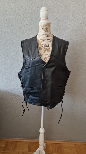Motorad weste echtes leder - weste,