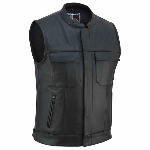 Herren motorrad lederweste - herren,