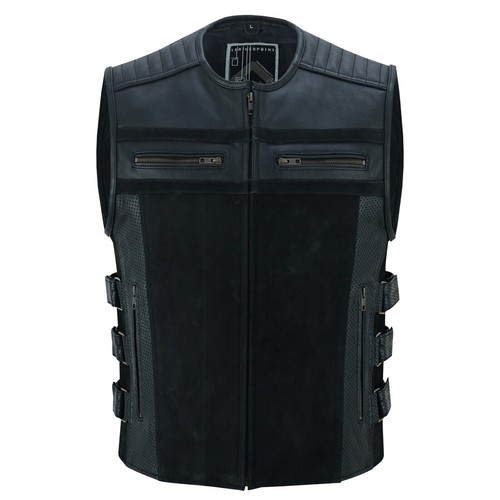 Biker lederweste herren - biker,